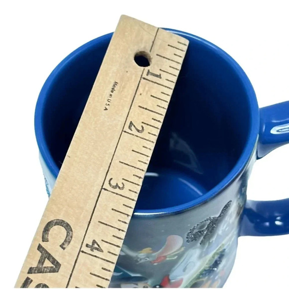 Walt Disney World Theme Park Mug Where Magic Mug Blue 3D with Glitter - Picture 8 of 8